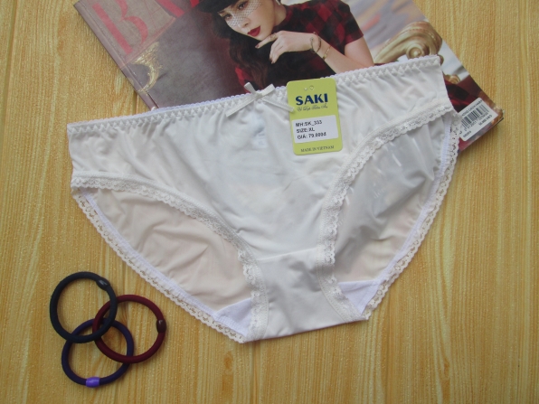 QUẦN LÓT SAKI 333 - BLOCK 5 CÁI MÀU TRẮNG